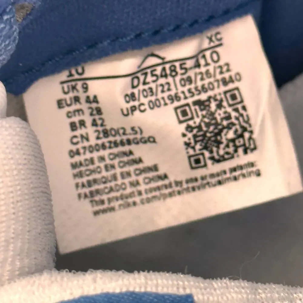 Nike Men's Air Jordan 1 Retro High OG True Blue Sneakers Size 10